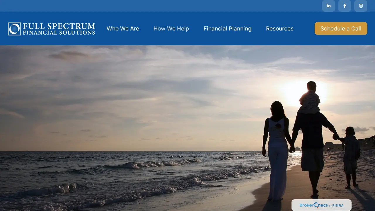 Full Spectrum Financial Solutions page