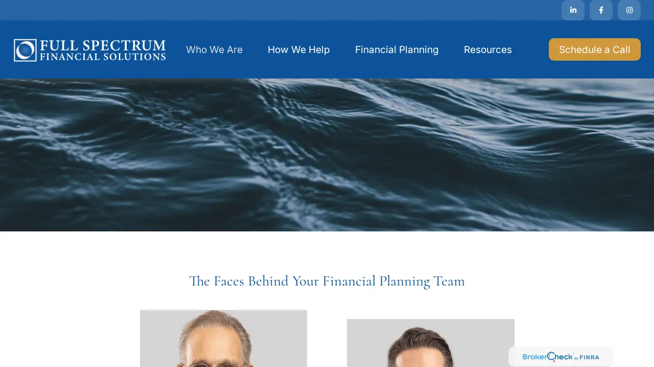 Full Spectrum Financial Solutions page