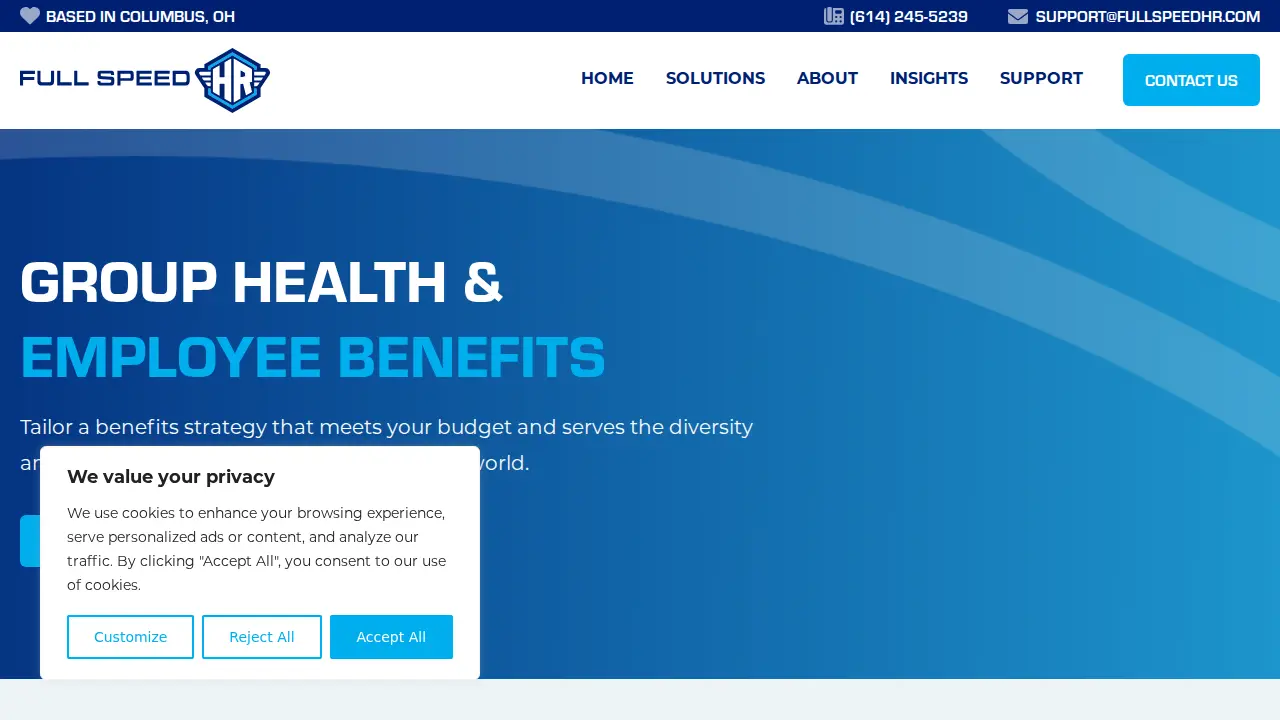 Full Speed HR page