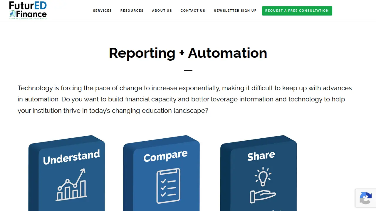 FuturED Finance page