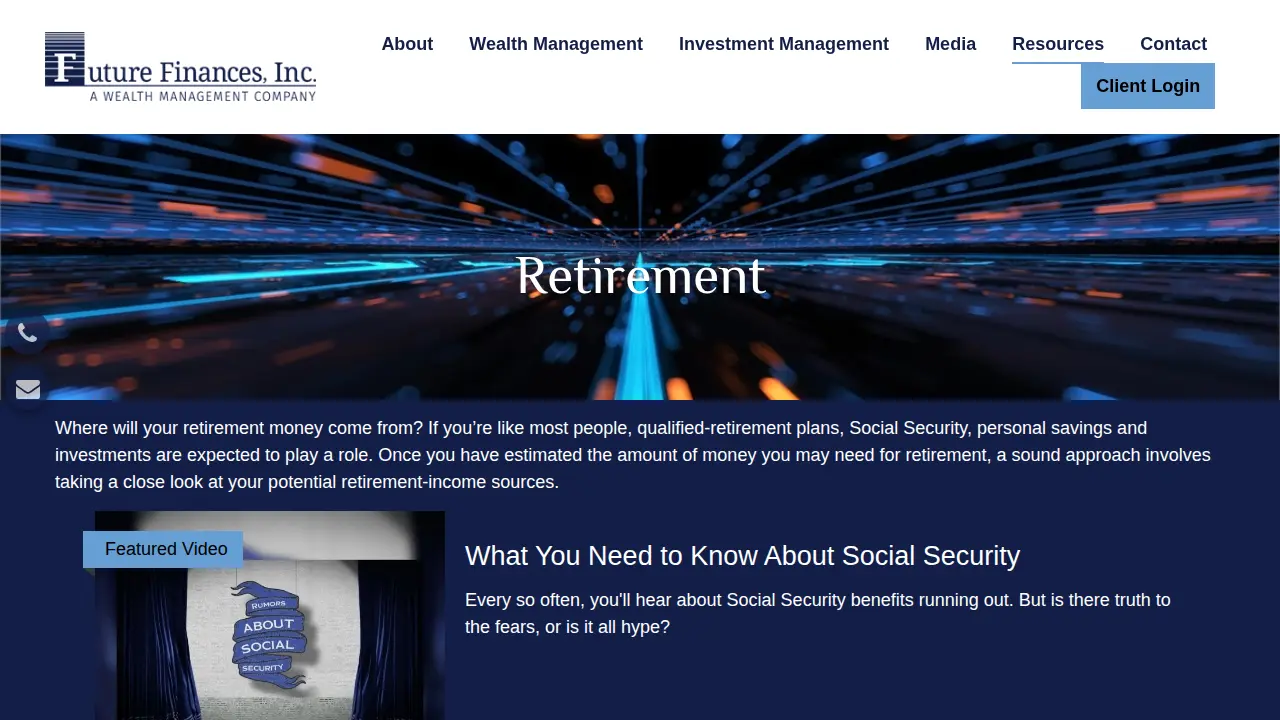 Future Finances Inc page