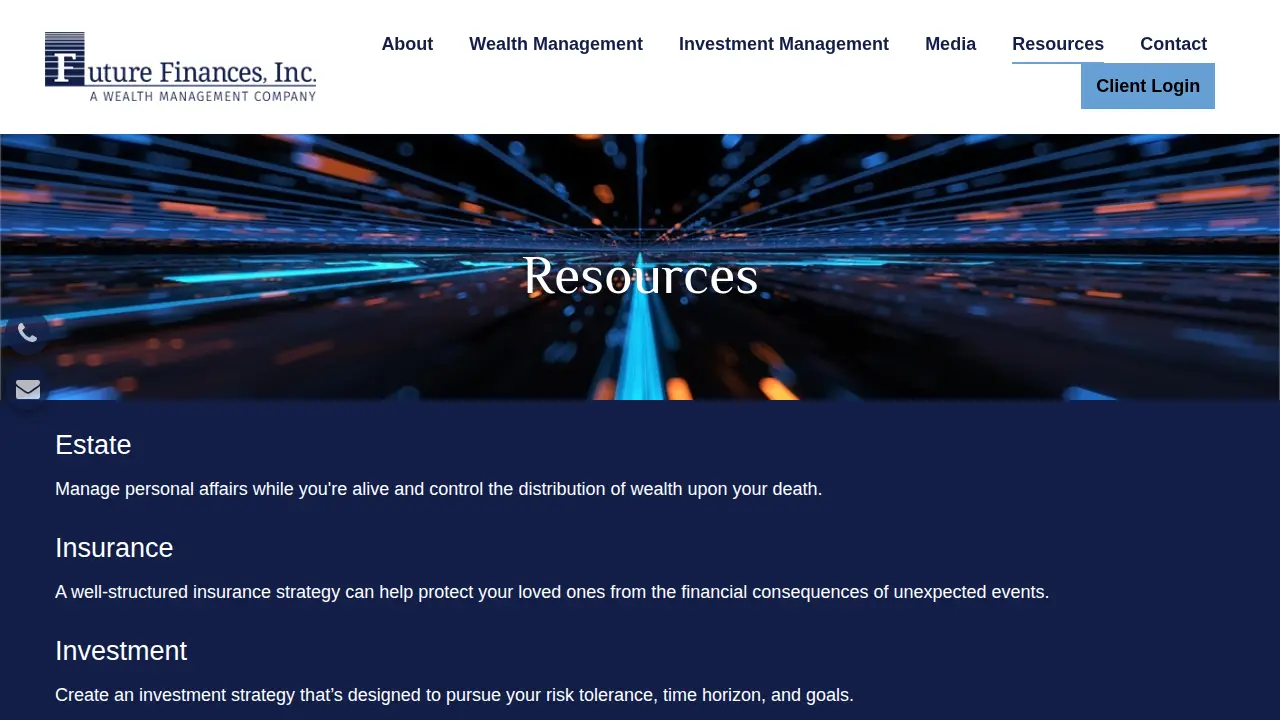 Future Finances Inc page