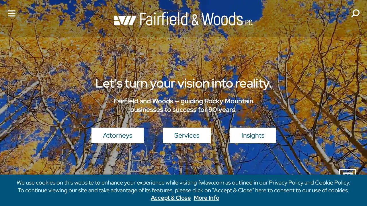 Fairfield and Woods P.C.