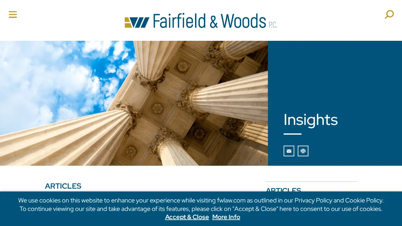 Fairfield and Woods P.C. page