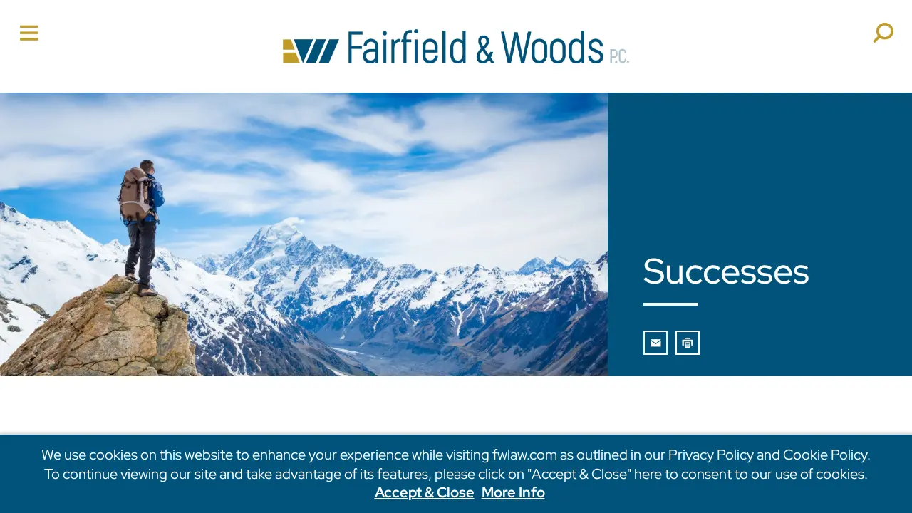 Fairfield and Woods P.C. page