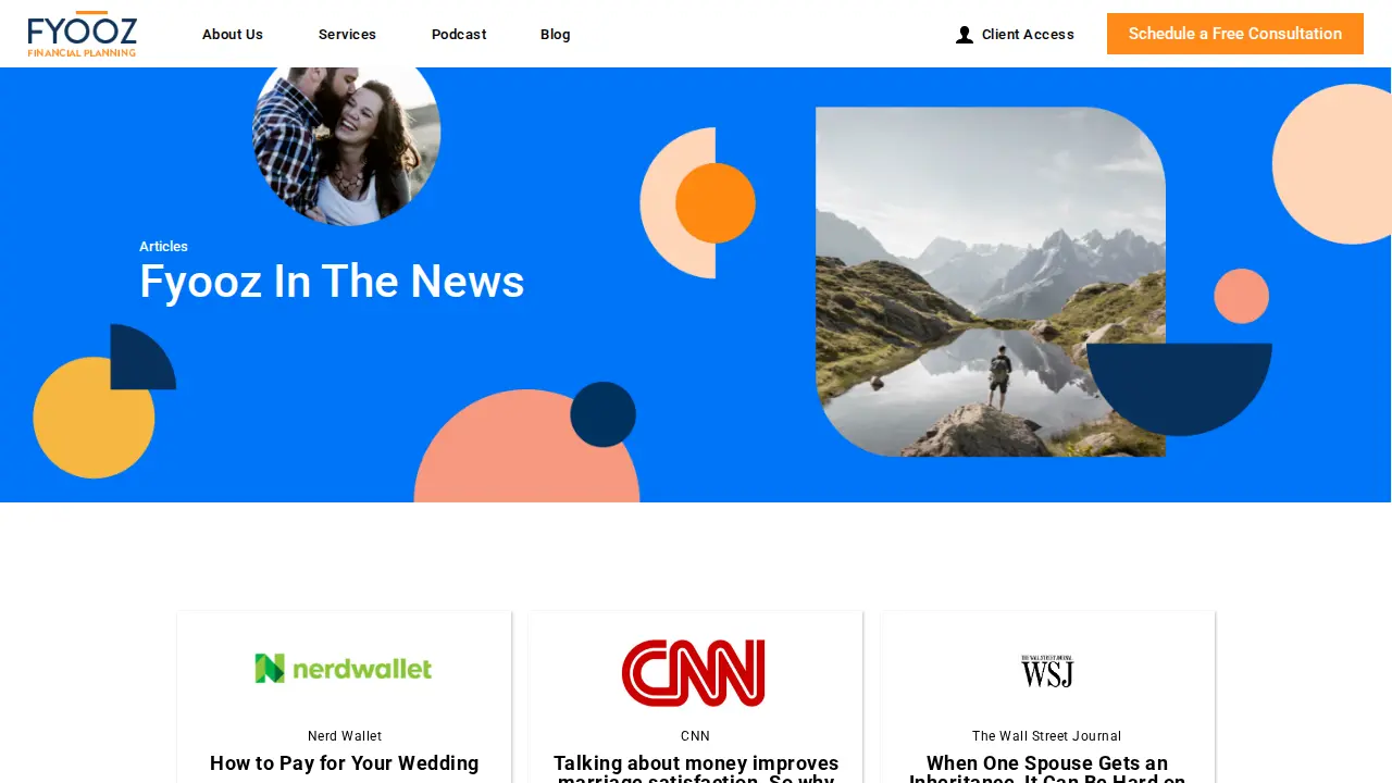 Fyooz Financial Planning page