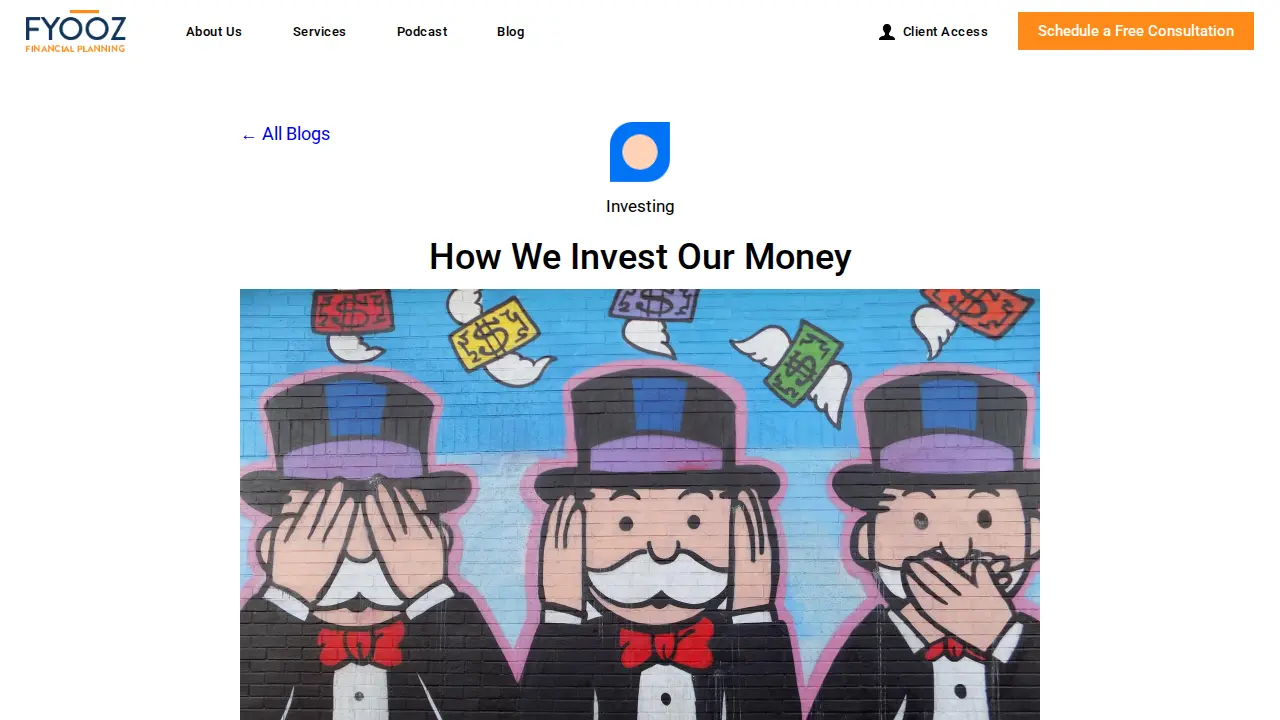 Fyooz Financial Planning page