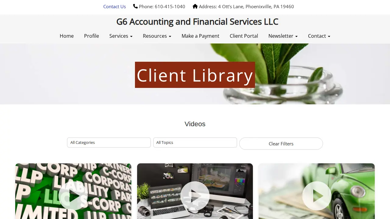 G6 Accounting and Financial Services LLC page