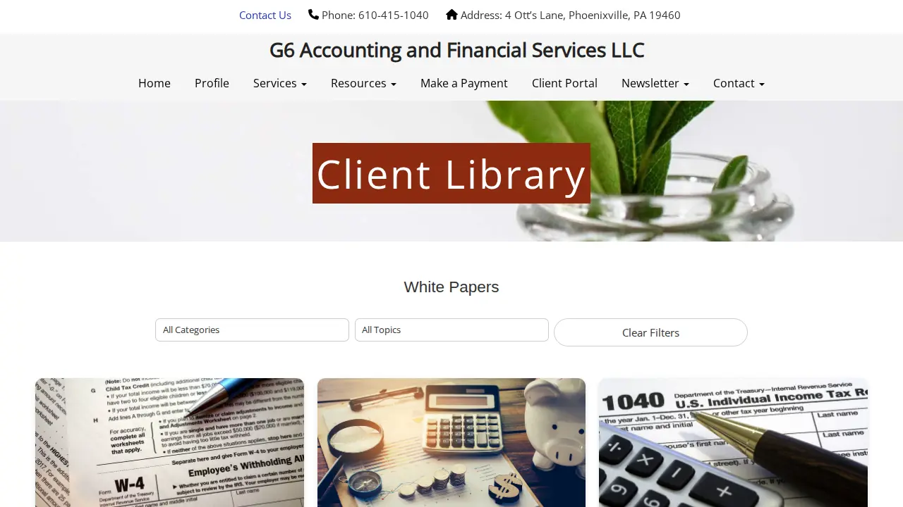 G6 Accounting and Financial Services LLC page