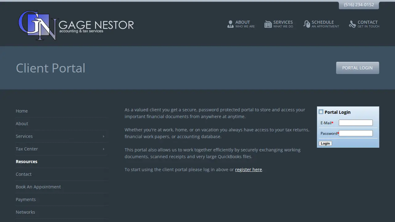 Gage Nestor Accounting and Tax Services page