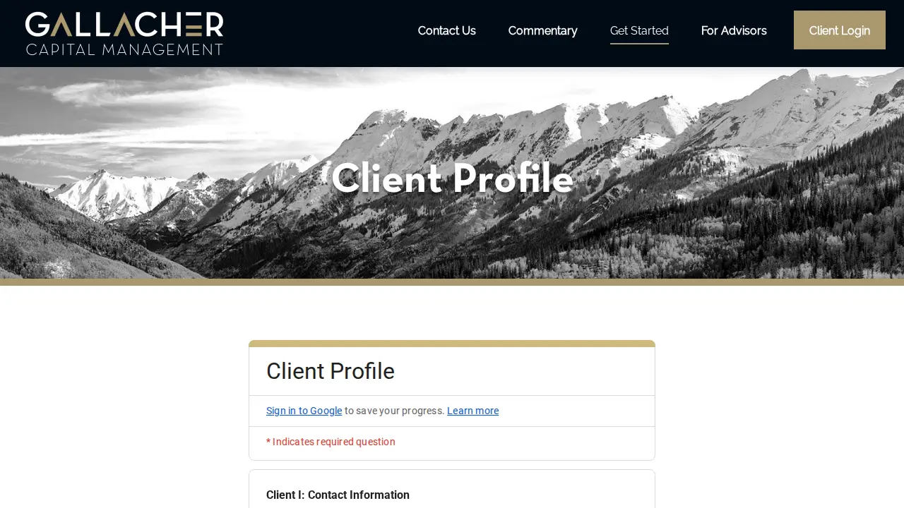 Gallacher Capital Management page