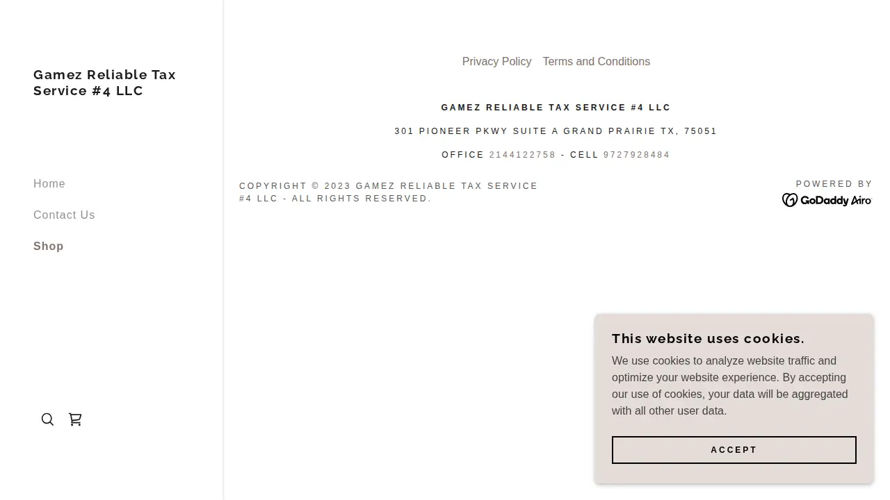 Gamez Reliable Tax Service #4 LLC page