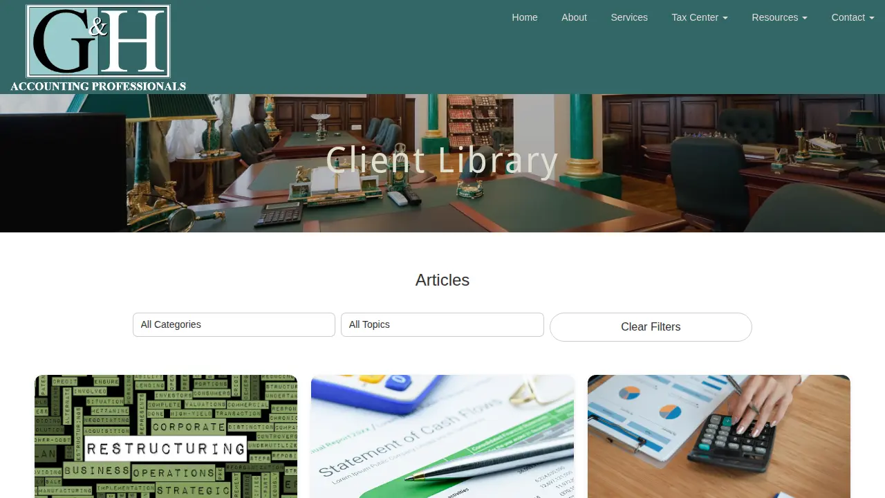 G & H Accounting Professionals LLC page