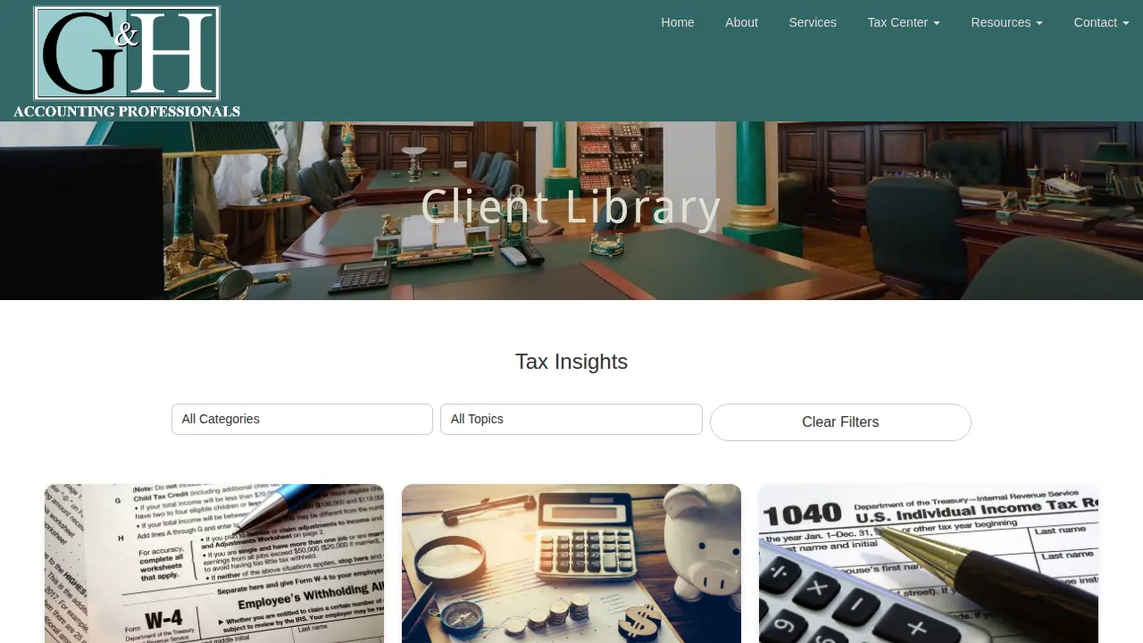 G & H Accounting Professionals LLC page