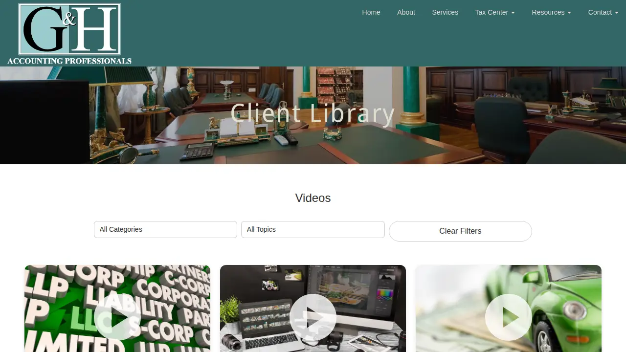 G & H Accounting Professionals LLC page