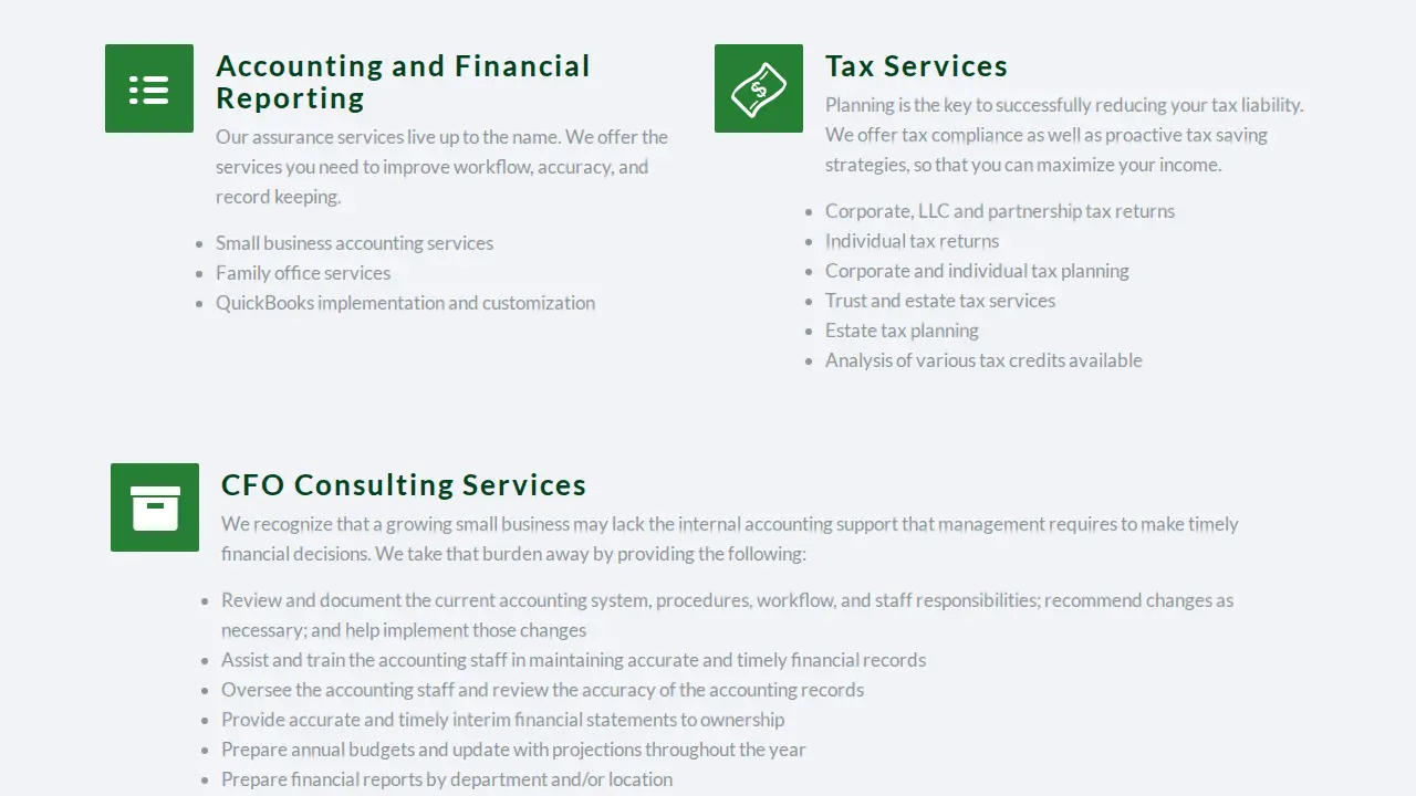 G&H CPAs page