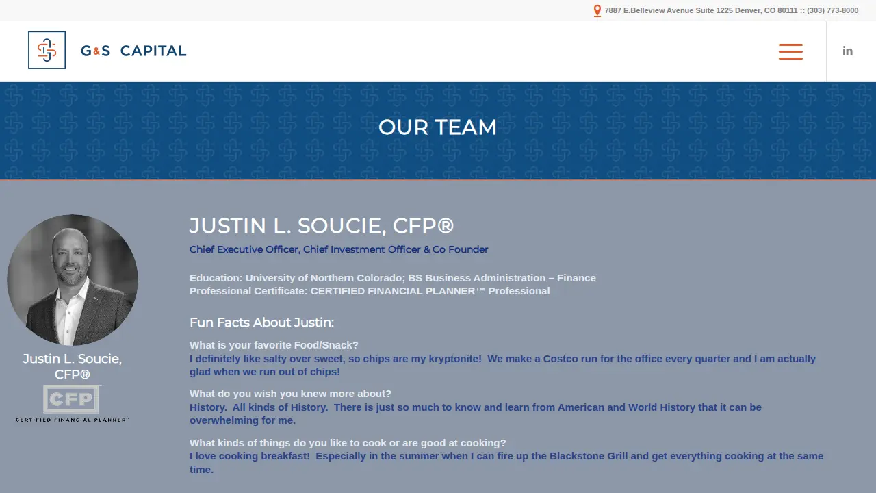G&S Capital page