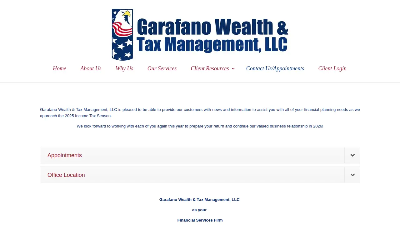 GARAFANO WEALTH & TAX MANAGEMENT LLC page