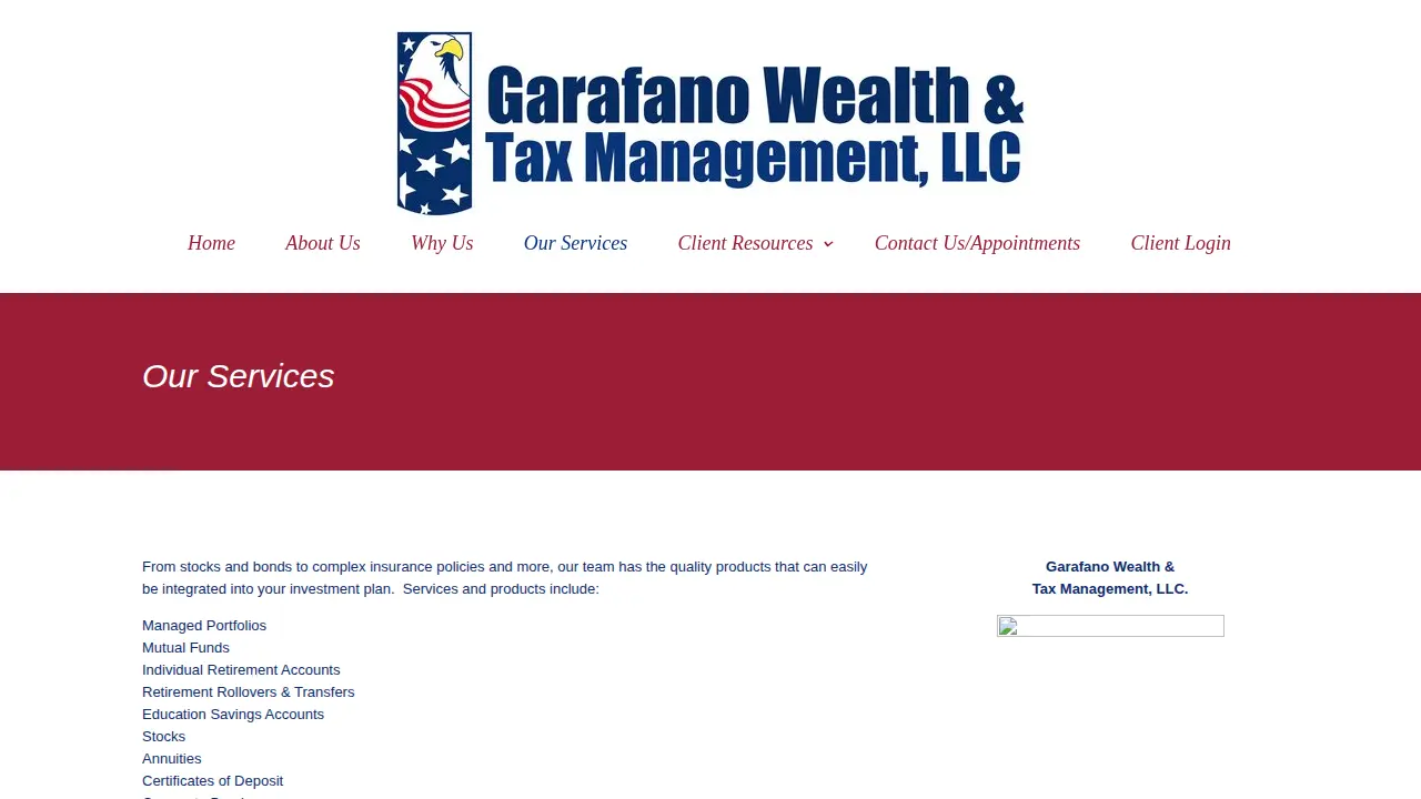GARAFANO WEALTH & TAX MANAGEMENT LLC page