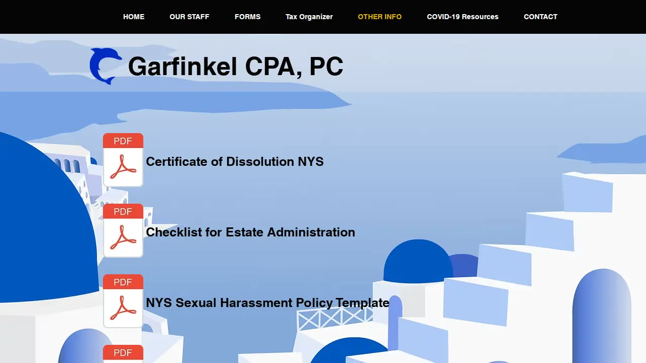 Garfinkel CPA, PC page