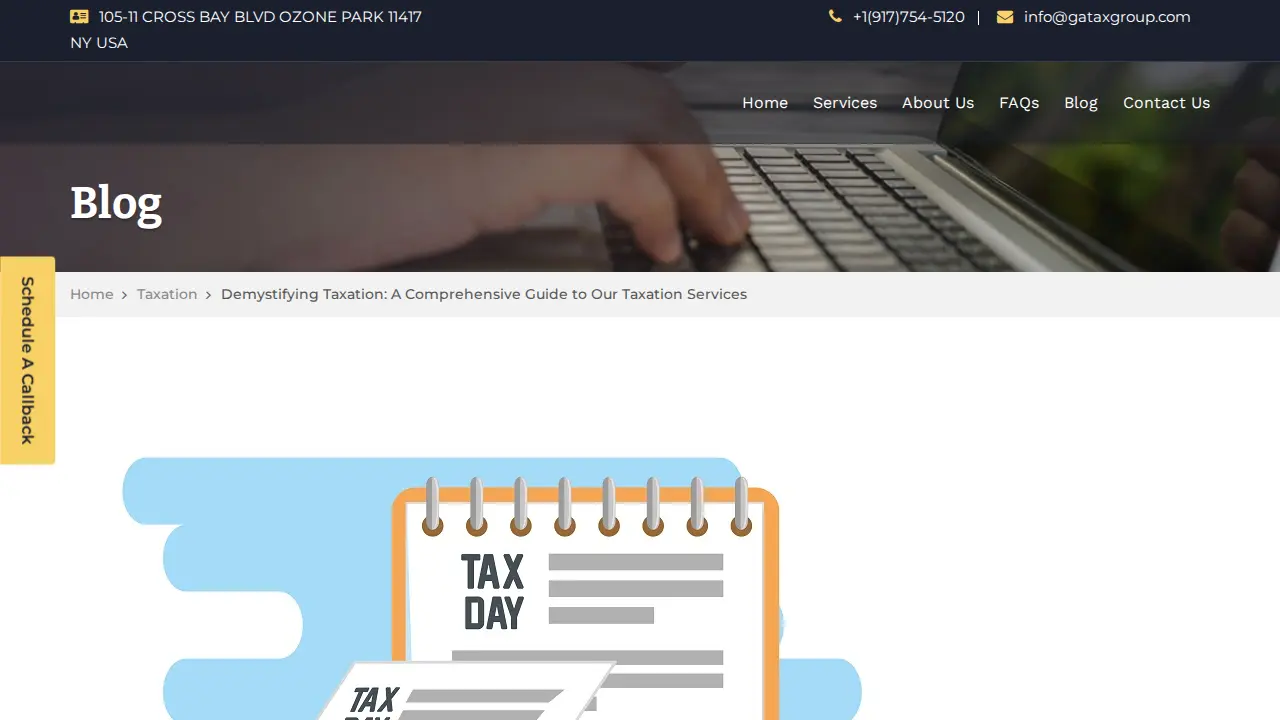 GA Tax Group LLC page
