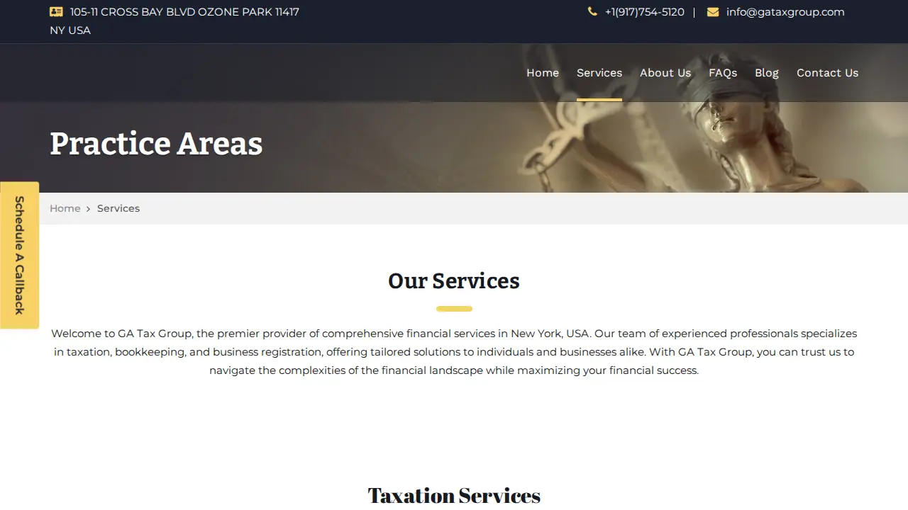 GA Tax Group LLC page