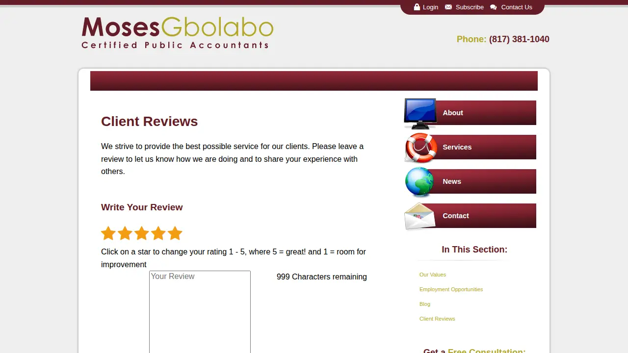 moses gbolabo page