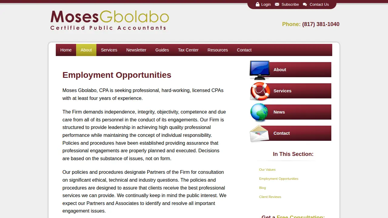 moses gbolabo page