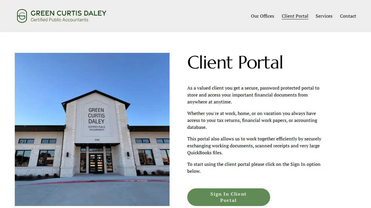 Green Curtis Daley CPAs PLLC page