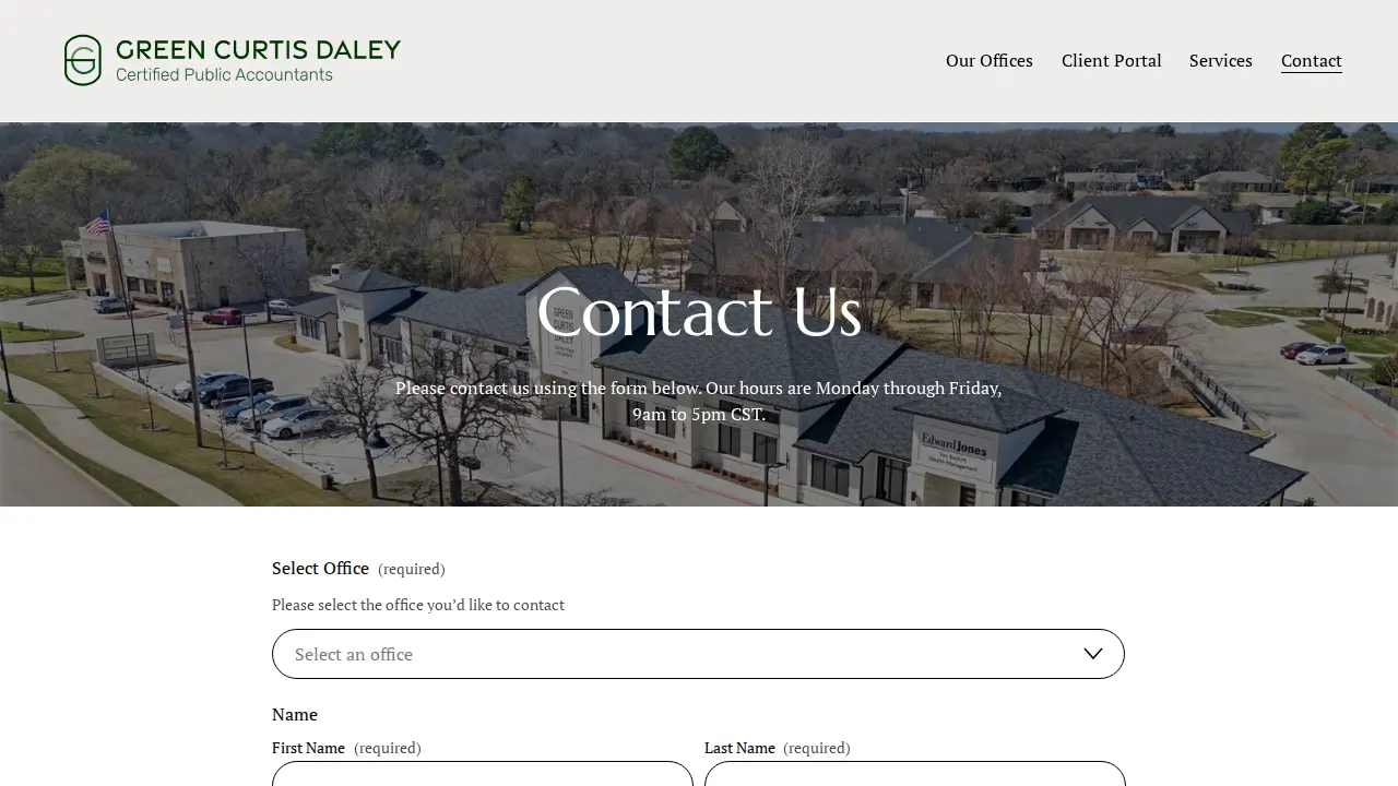 Green Curtis Daley CPAs PLLC page