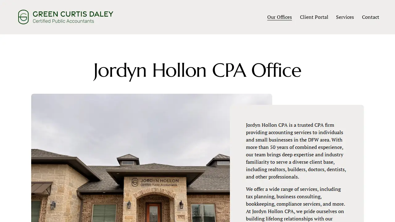 Green Curtis Daley CPAs PLLC page