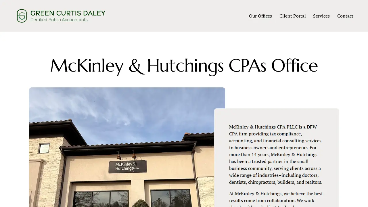 Green Curtis Daley CPAs PLLC page