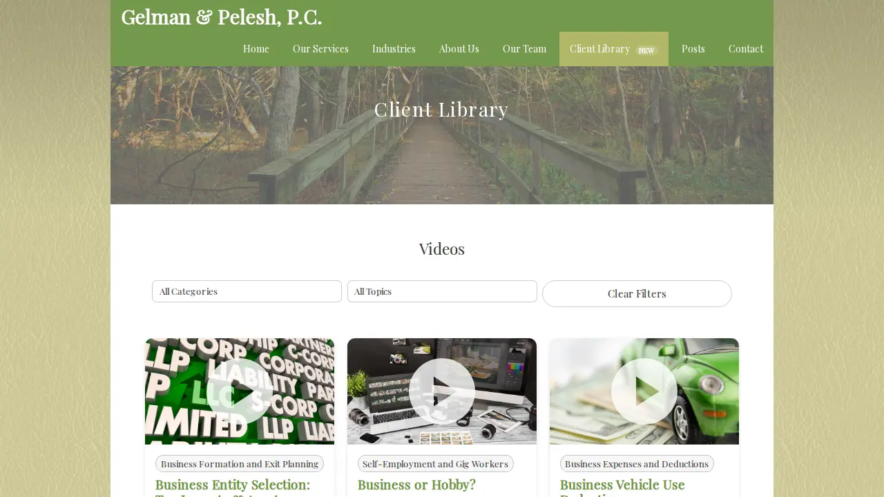 Gelman & Pelesh page