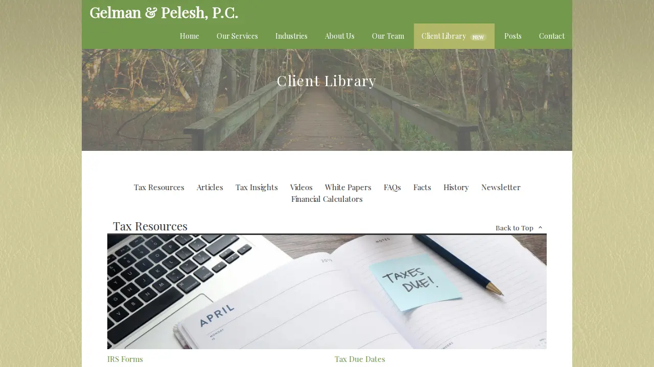 Gelman & Pelesh page