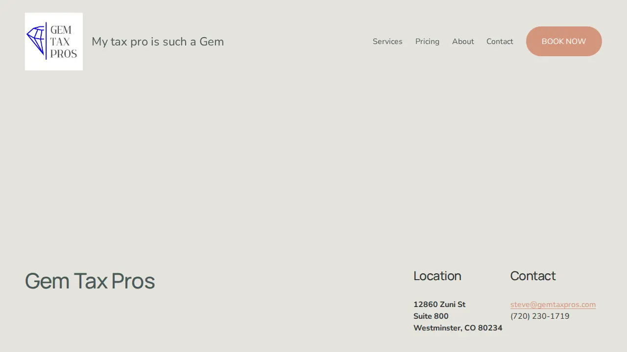 Gem Tax Pros page