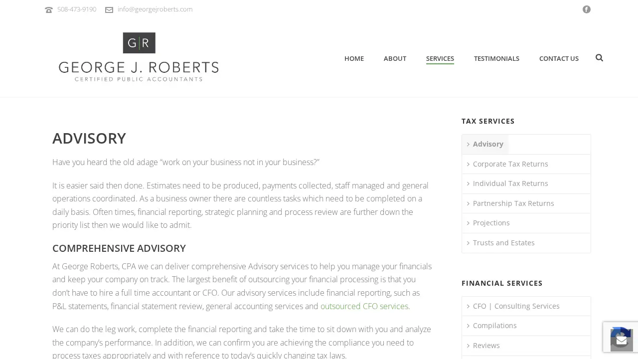 George J. Roberts, CPA, P.C page
