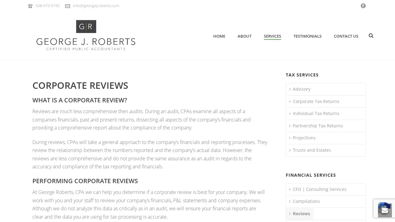 George J. Roberts, CPA, P.C page
