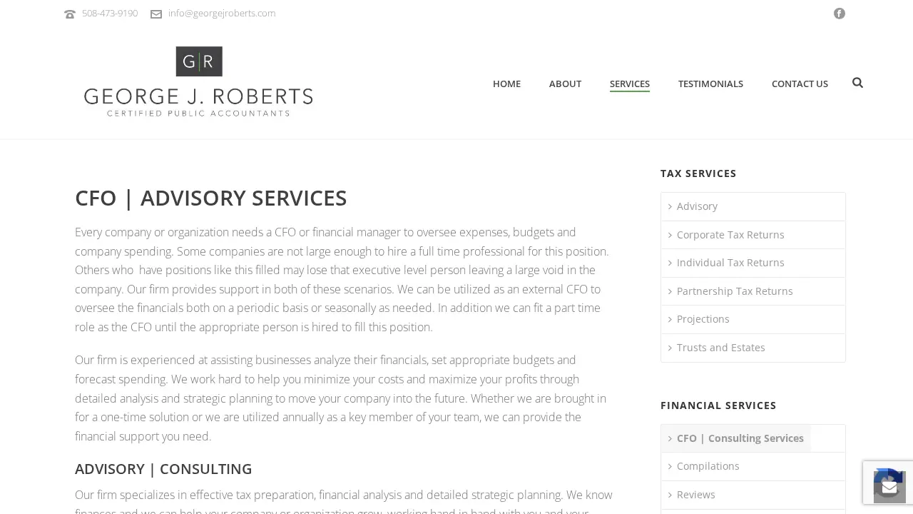 George J. Roberts, CPA, P.C page