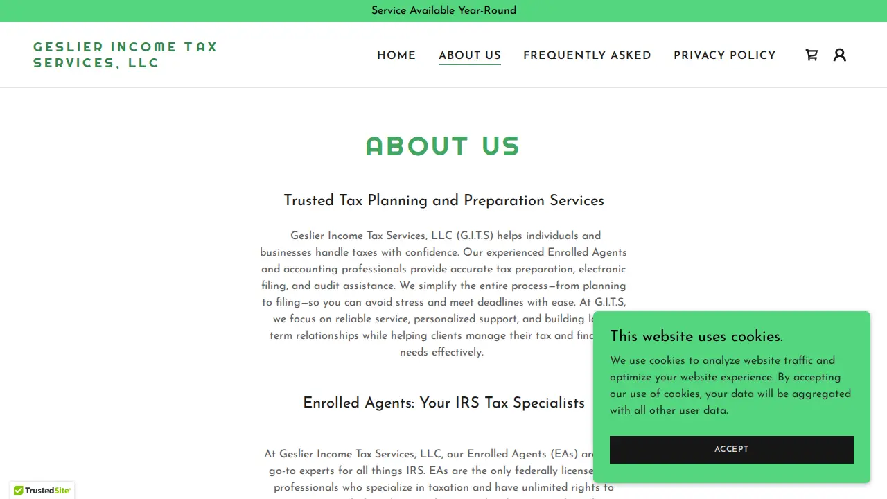 Geslier Income Tax Services LLC page