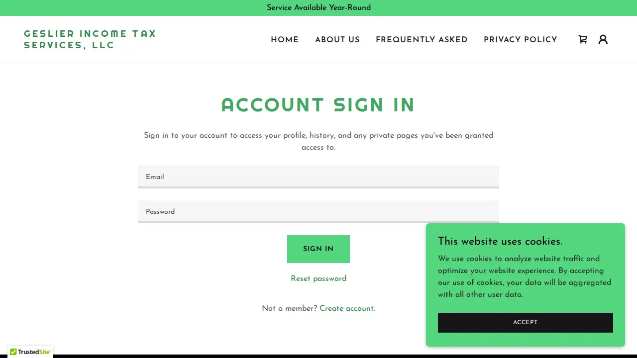 Geslier Income Tax Services LLC page