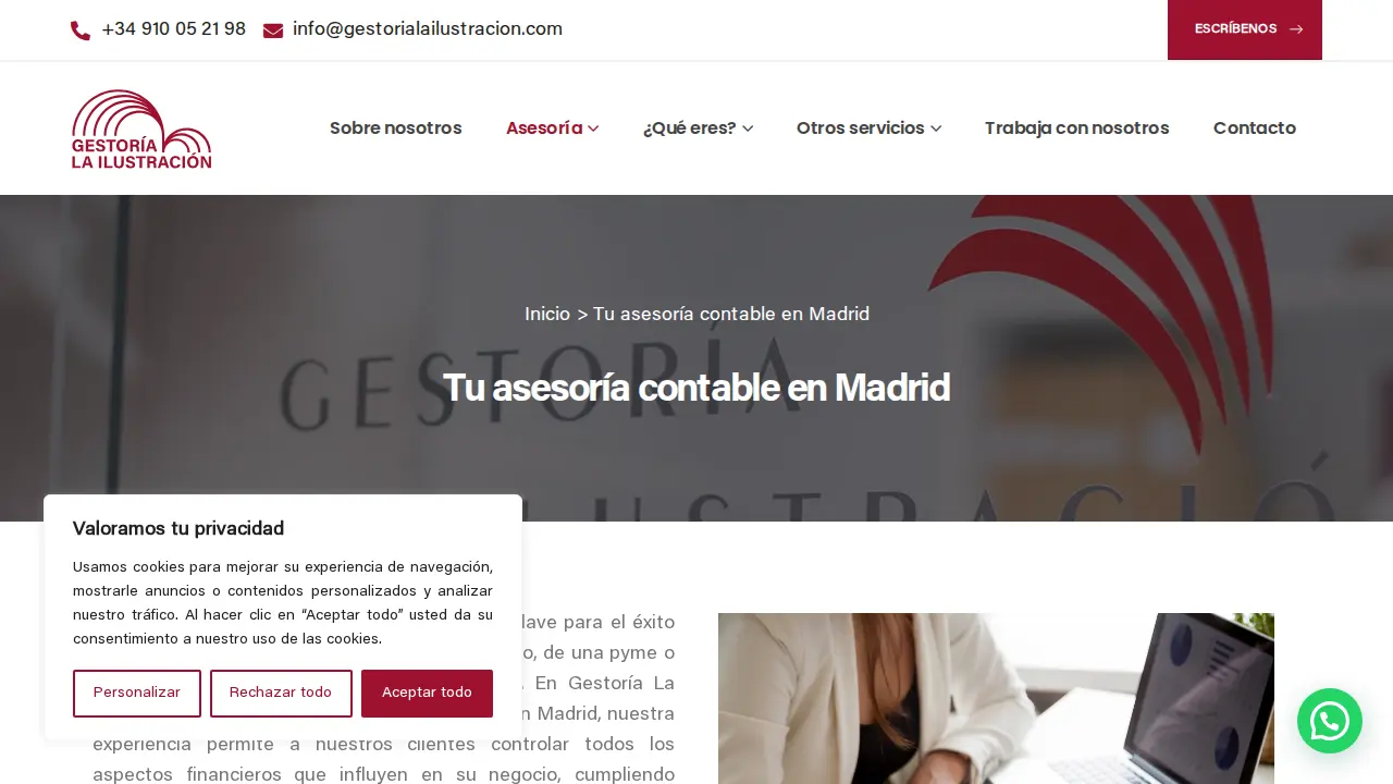 Gestoría La Ilustración - Asesoría Fiscal, Laboral y Contable page