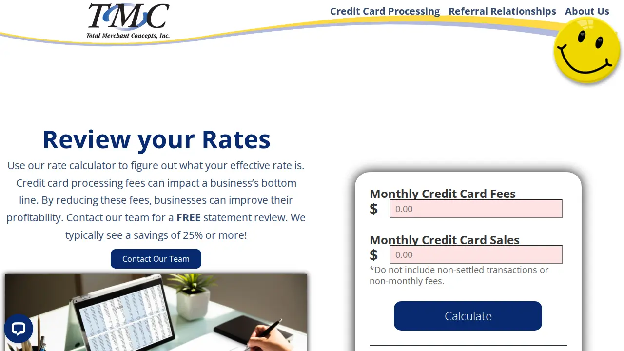 Total Merchant Concepts Inc page