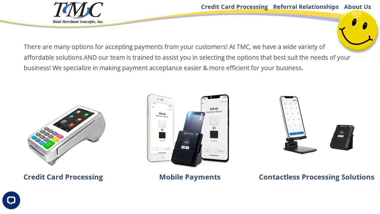 Total Merchant Concepts Inc page