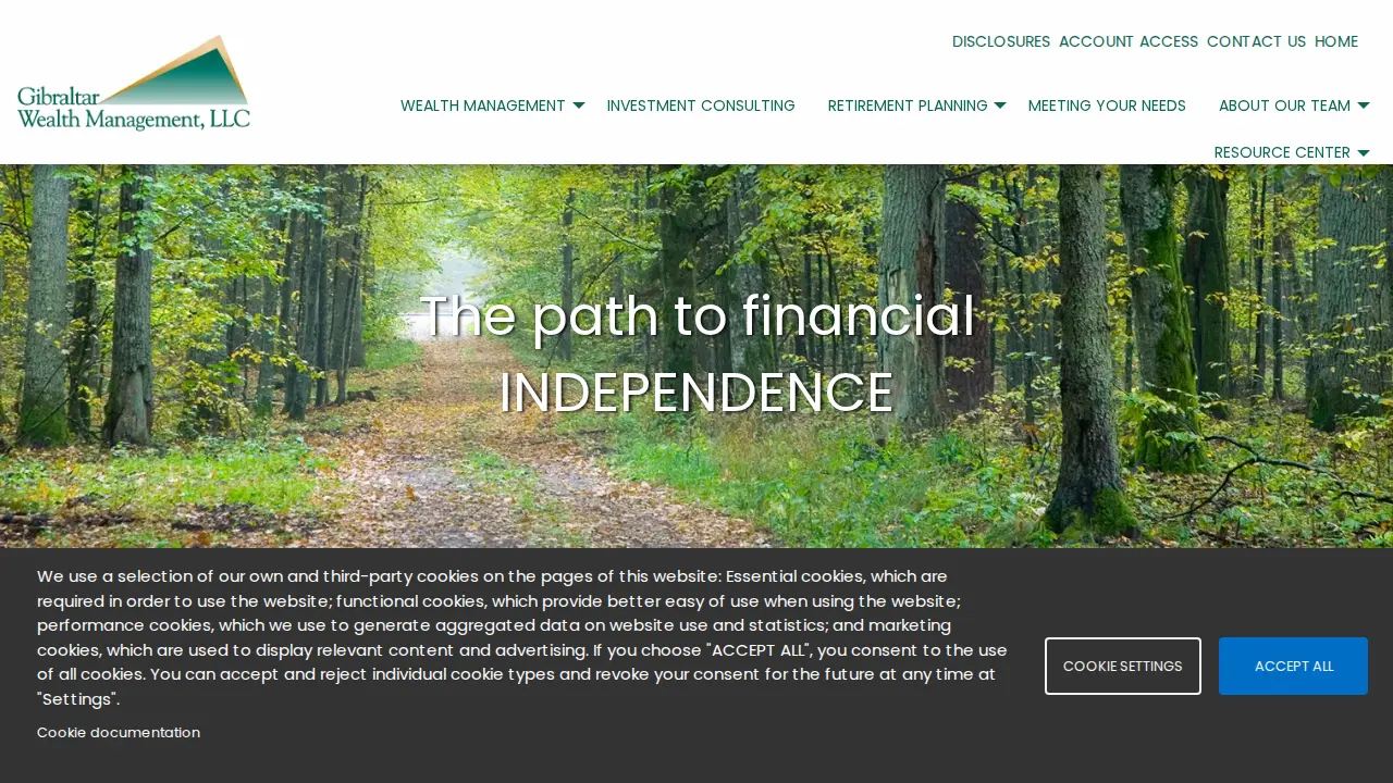 Gibraltar Wealth Management page