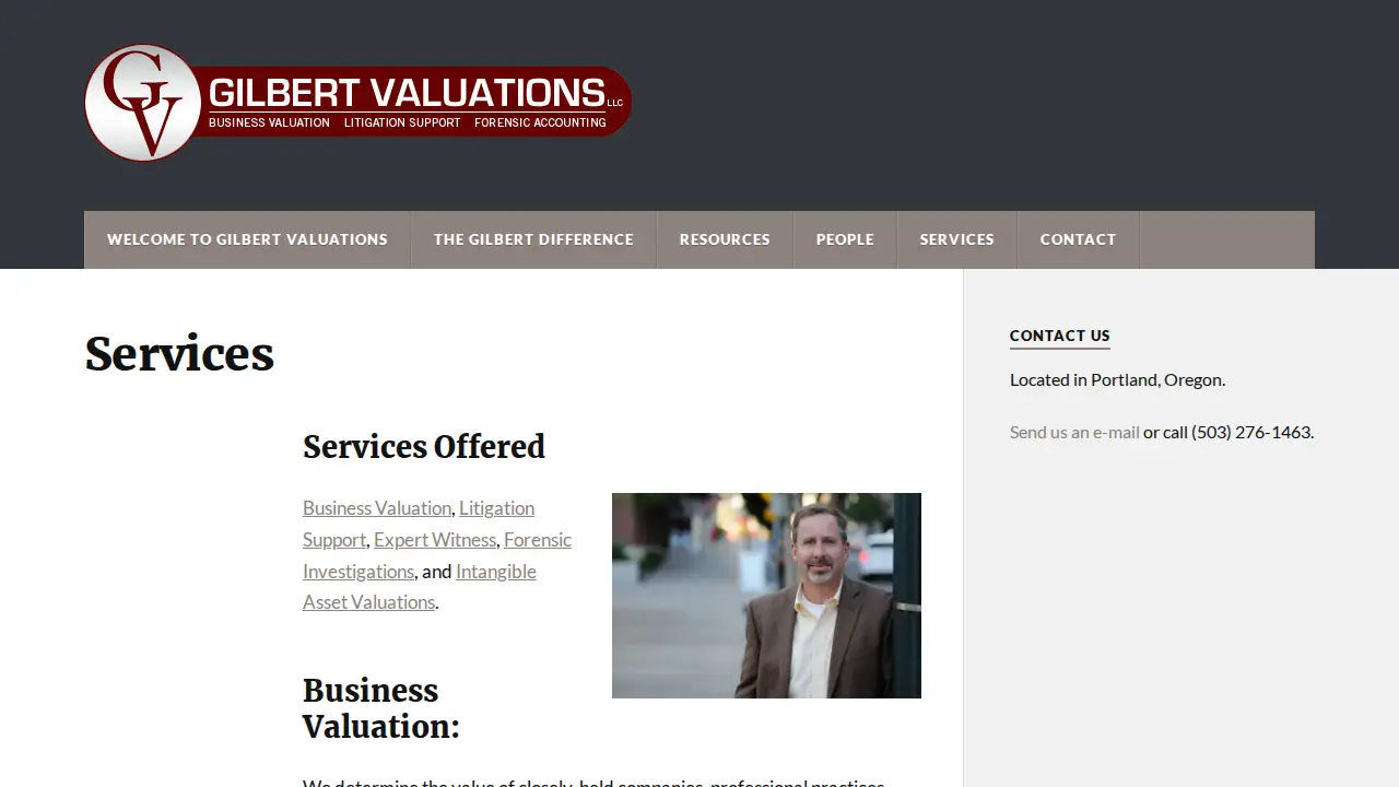Gilbert Valuations page