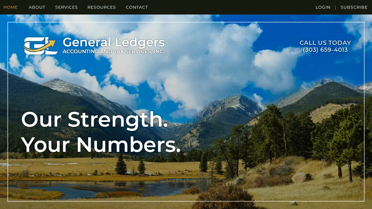 General Ledgers page
