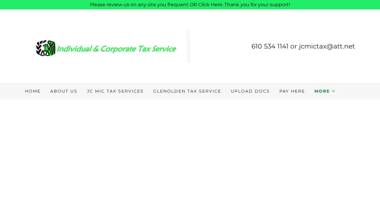 Glenolden Tax Services page