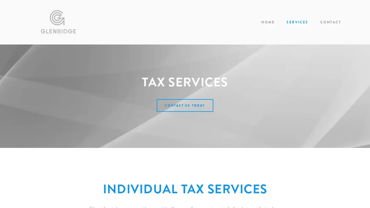 Glenridge Tax Services page