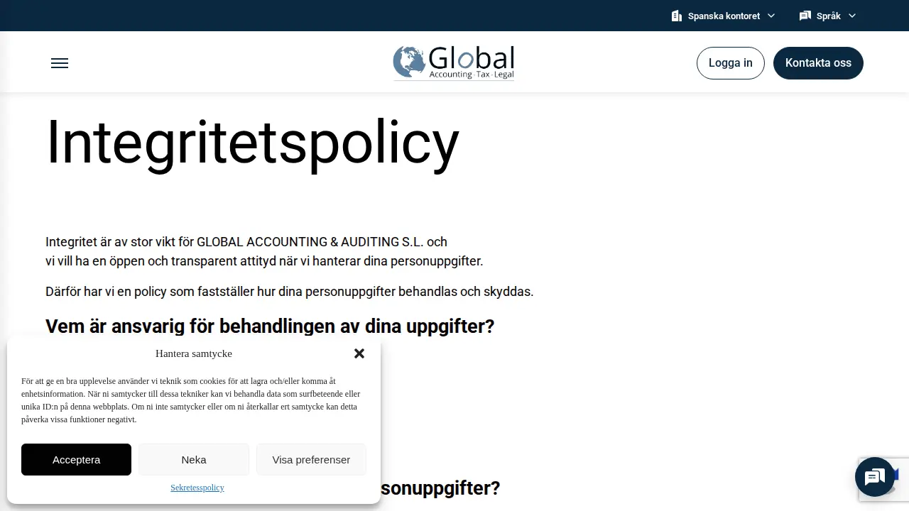 Global Accounting & Auditing S.L. page