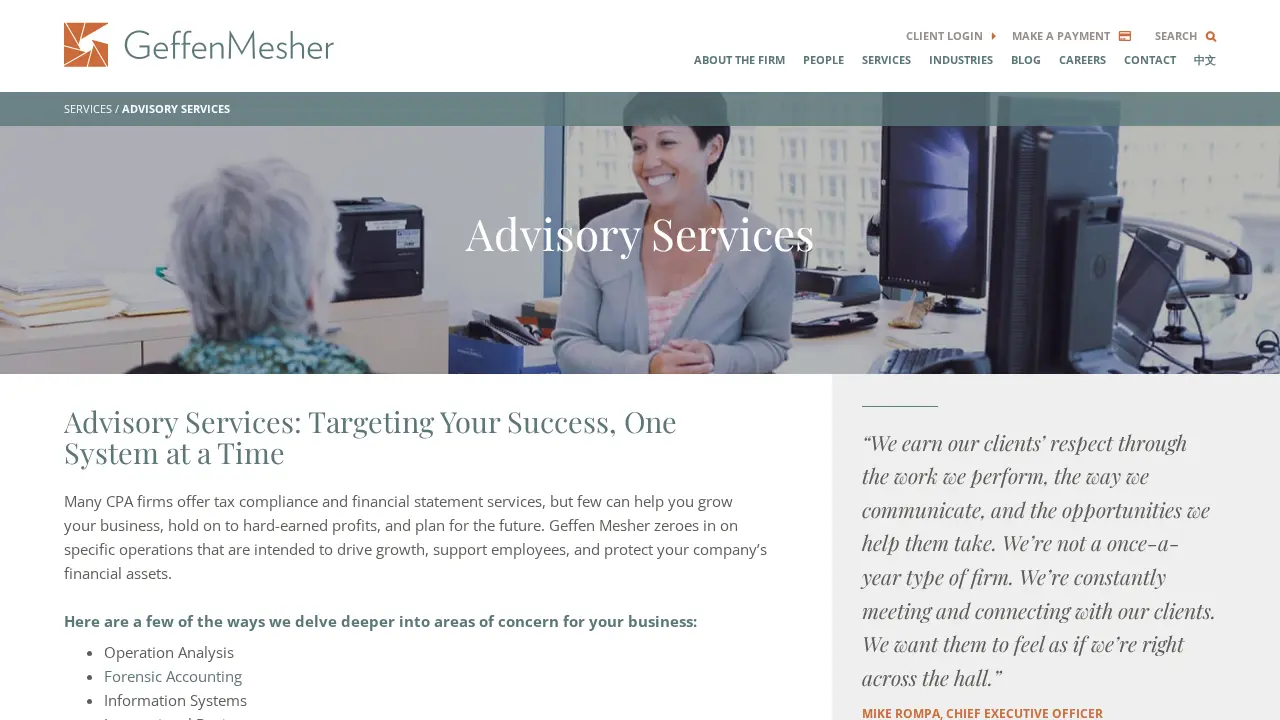 Geffen Mesher & Co. - Vancouver page